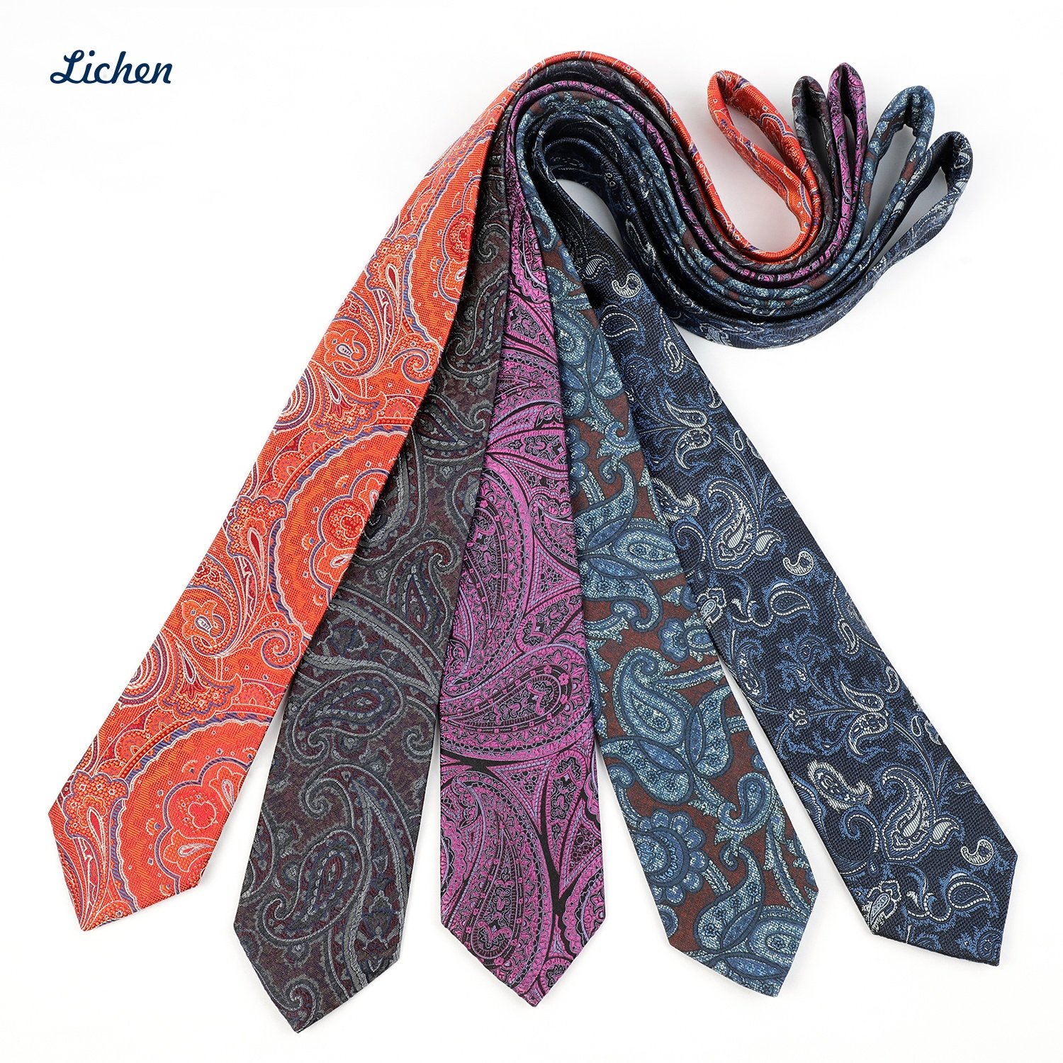Custom Silk Ties for Men Mens Neck Ties Woven Jacquard Neckties Men Ties for Business Wedding
