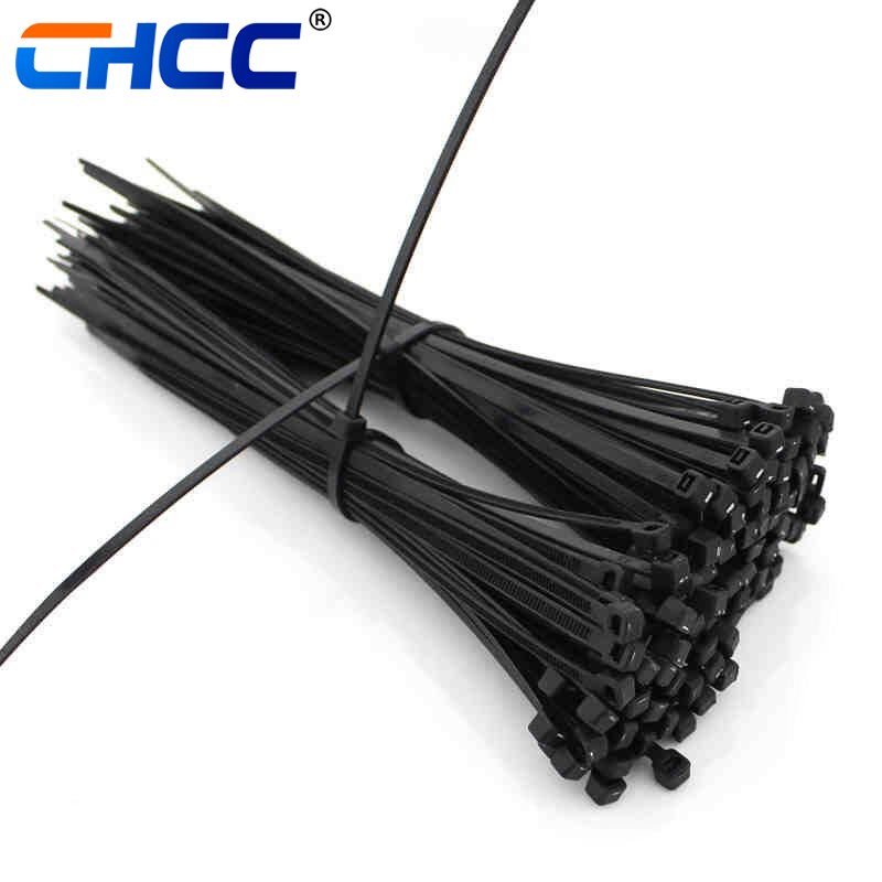4.8*550mm Plastic Zip Tie Tie Wrap Selflocking Nylon 66 Cable Ties China Approved CE ROHS REACH UV Resist Black Color Yellow Bag