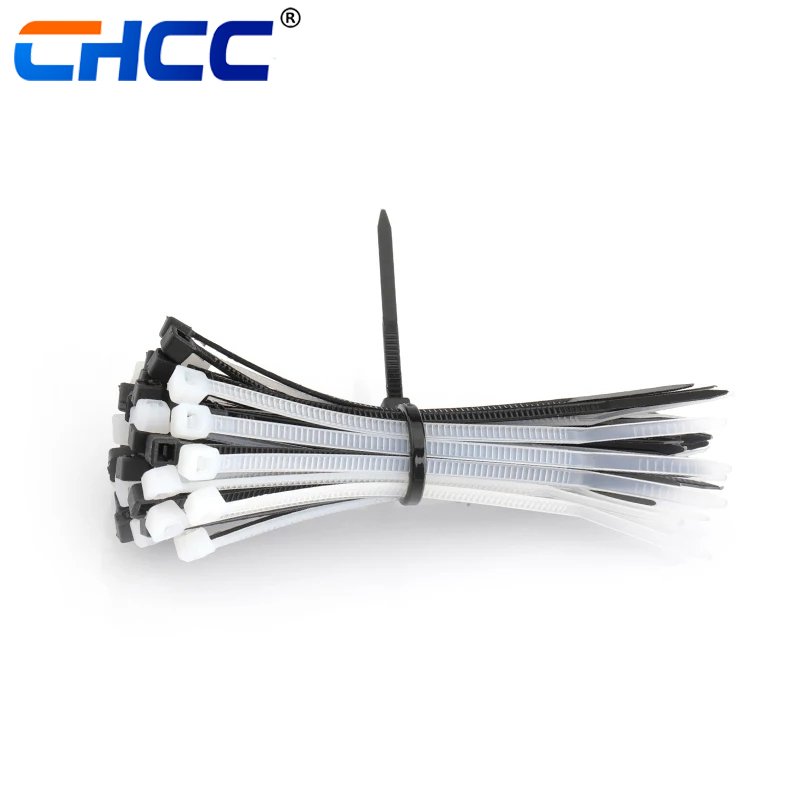 4.8*550mm Plastic Zip Tie Tie Wrap Selflocking Nylon 66 Cable Ties China Approved CE ROHS REACH UV Resist Black Color Yellow Bag