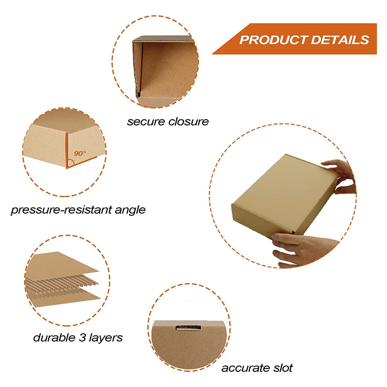 custom design printing shipping box white corrugated delivery carton mailer box