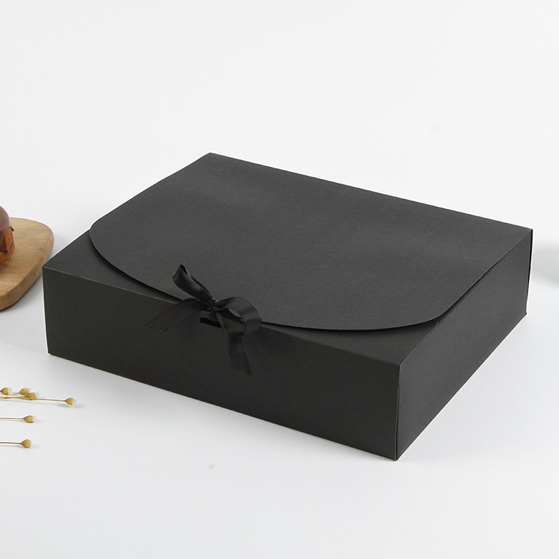 Factory Custom LOGO Luxury Small Packaging Paper Gift Box Wedding Dress Foldable Gift Box with Ribbon Closure