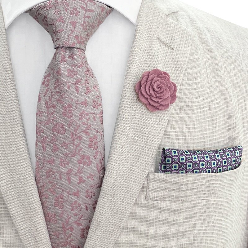 Lot stock corbatas de seda para hombre necktie set pocket square gravata masculina business style poly silk tie set with lapel