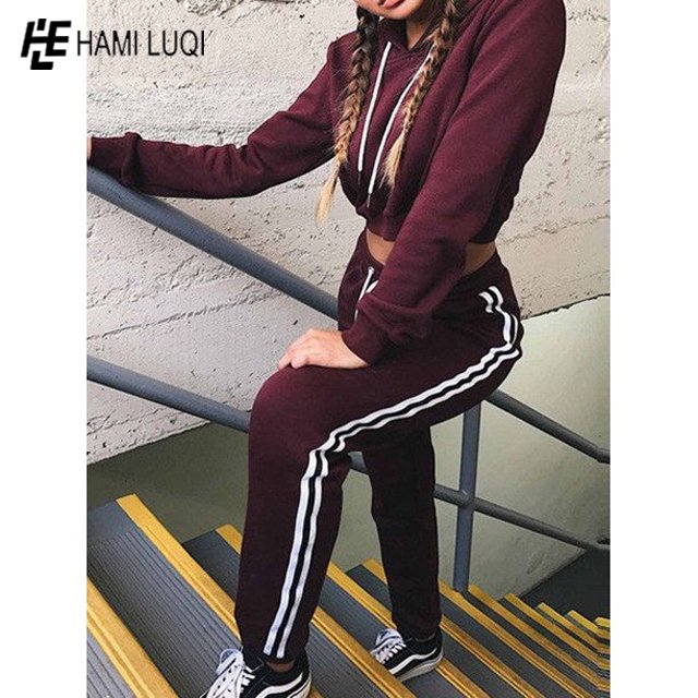wholesale custom Women's Two Piece Tracksuit Pullover Sweatshirt Jogger Pants Sweatsuit Workout Set Jogging Suits Women's Sets
