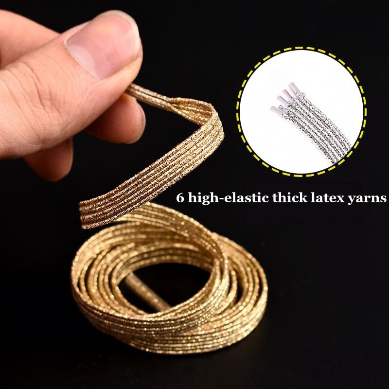 Colorful Elastic Sneakers Shoe laces Quick wear in 1 second Lazy Shoelaces Unisex Elastic Magnetic No Tie Shoelaces
