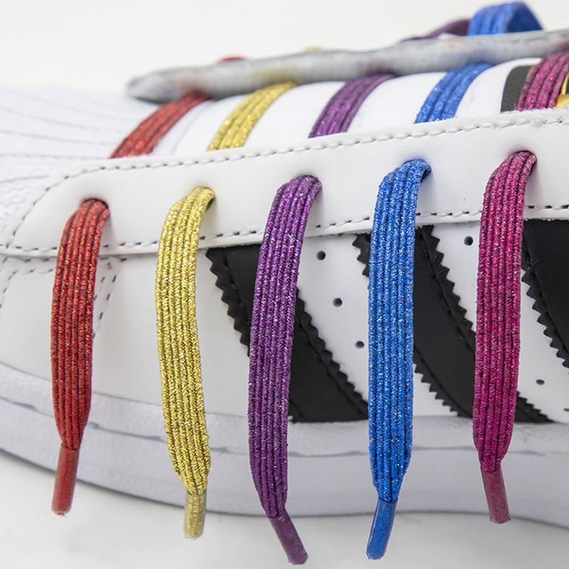 Colorful Elastic Sneakers Shoe laces Quick wear in 1 second Lazy Shoelaces Unisex Elastic Magnetic No Tie Shoelaces