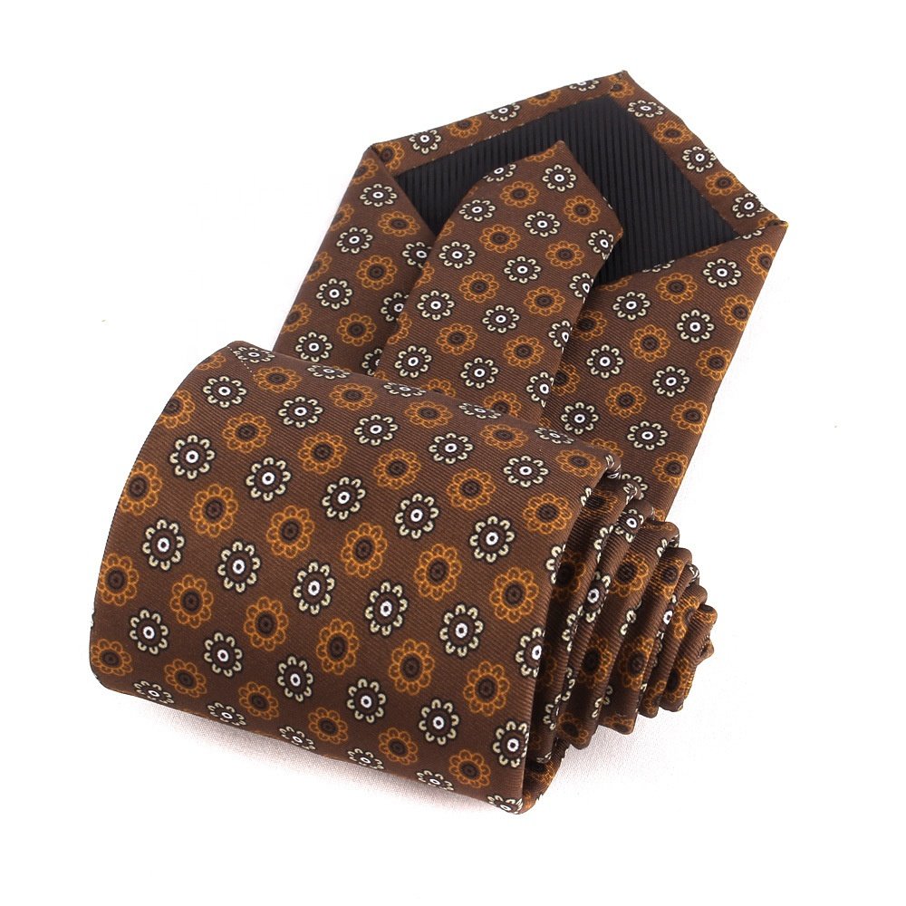 Wholesale high quality corbatas para hombre chic men ties polyester printed multicolor mens ties neckties vintage 100%