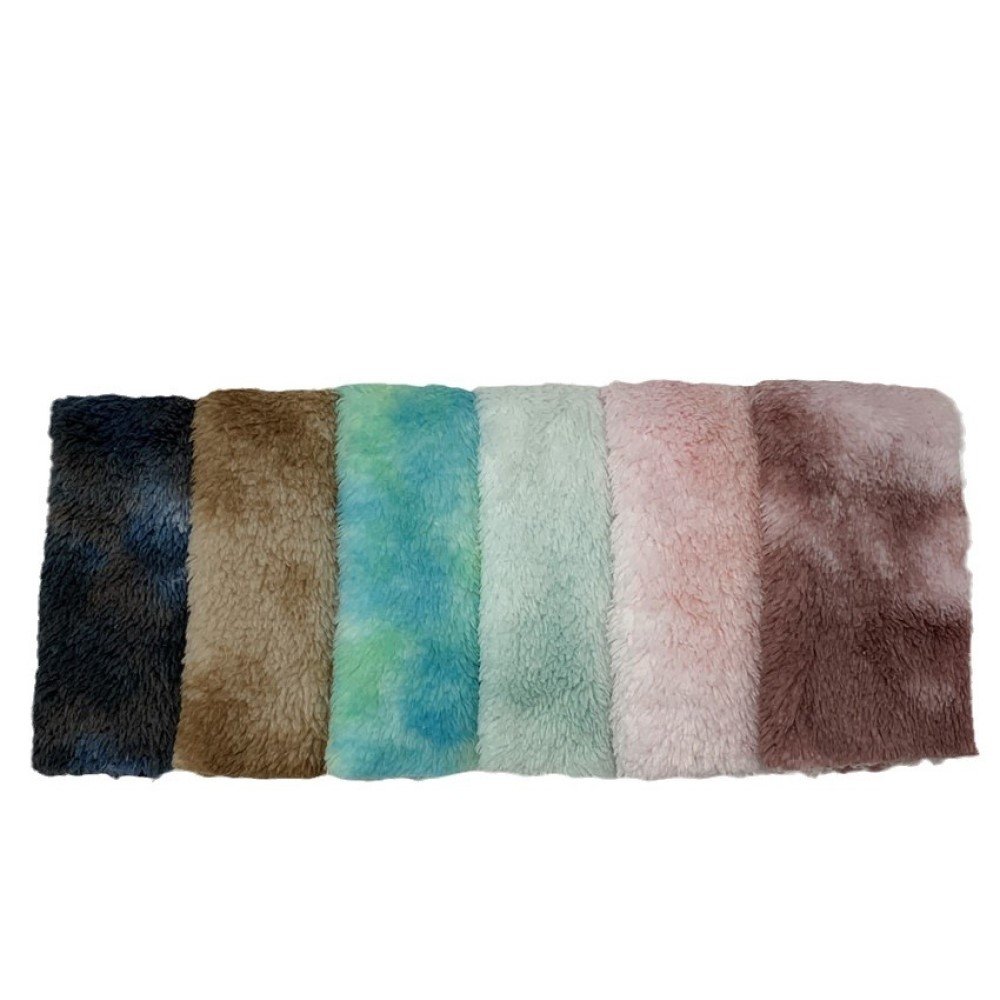 Factory Direct Sales 160x90cm Tie Dye Arctic Wool Fabric Quality Excellent Soft Sewing Fabric DIY Handmade Faux Fur Fabric