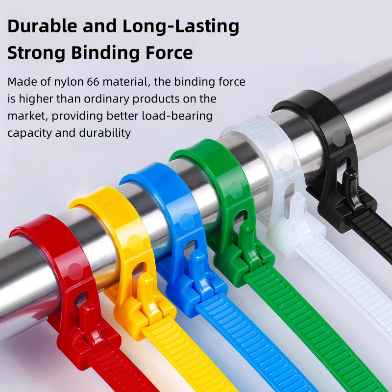 HDS UL HDS UL Movable Nylon Cable Ties Plastic Manufacturer Cable Zip Ties 150-350mm Multifunctional Color Cable Bundle Ties