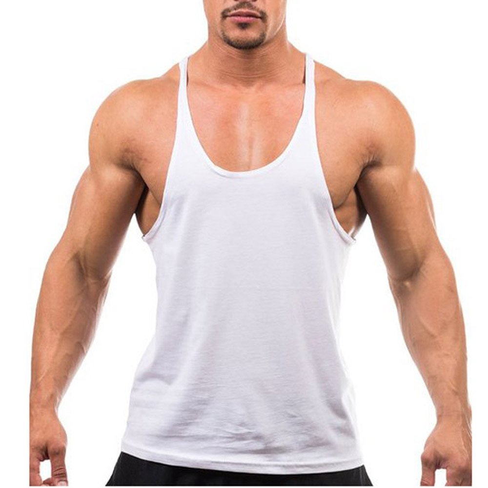 Custom Wholesale Fitness Sports Workout Gym Clothing Tank Top Bodybuilding Stringer Vest Custom Cotton Gym Mens Running Singlet