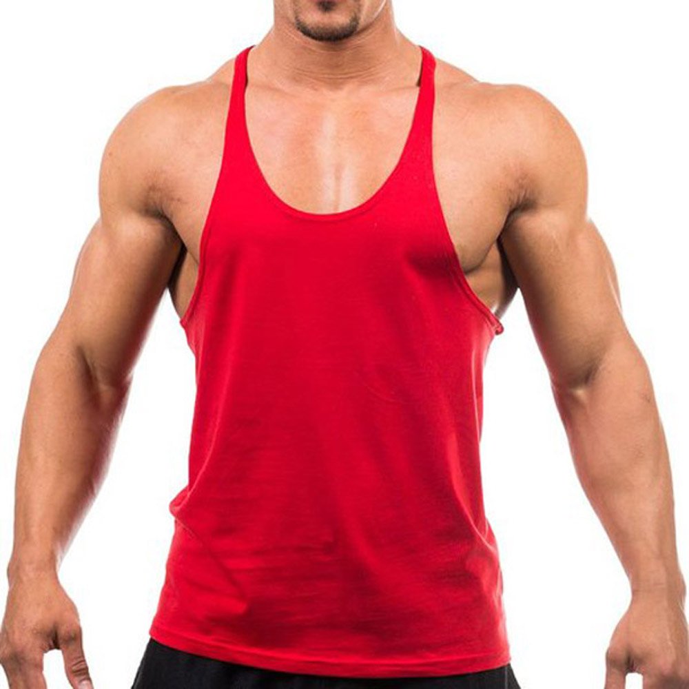 Custom Wholesale Fitness Sports Workout Gym Clothing Tank Top Bodybuilding Stringer Vest Custom Cotton Gym Mens Running Singlet