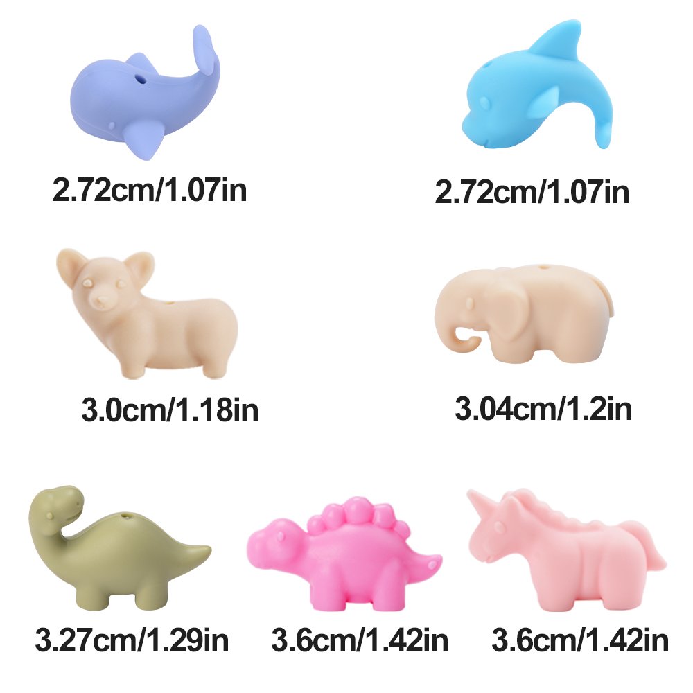 Wholesale Loose Baby Teether Round Silicone Teething Bead Other shape Mixed Beads for Jewelry