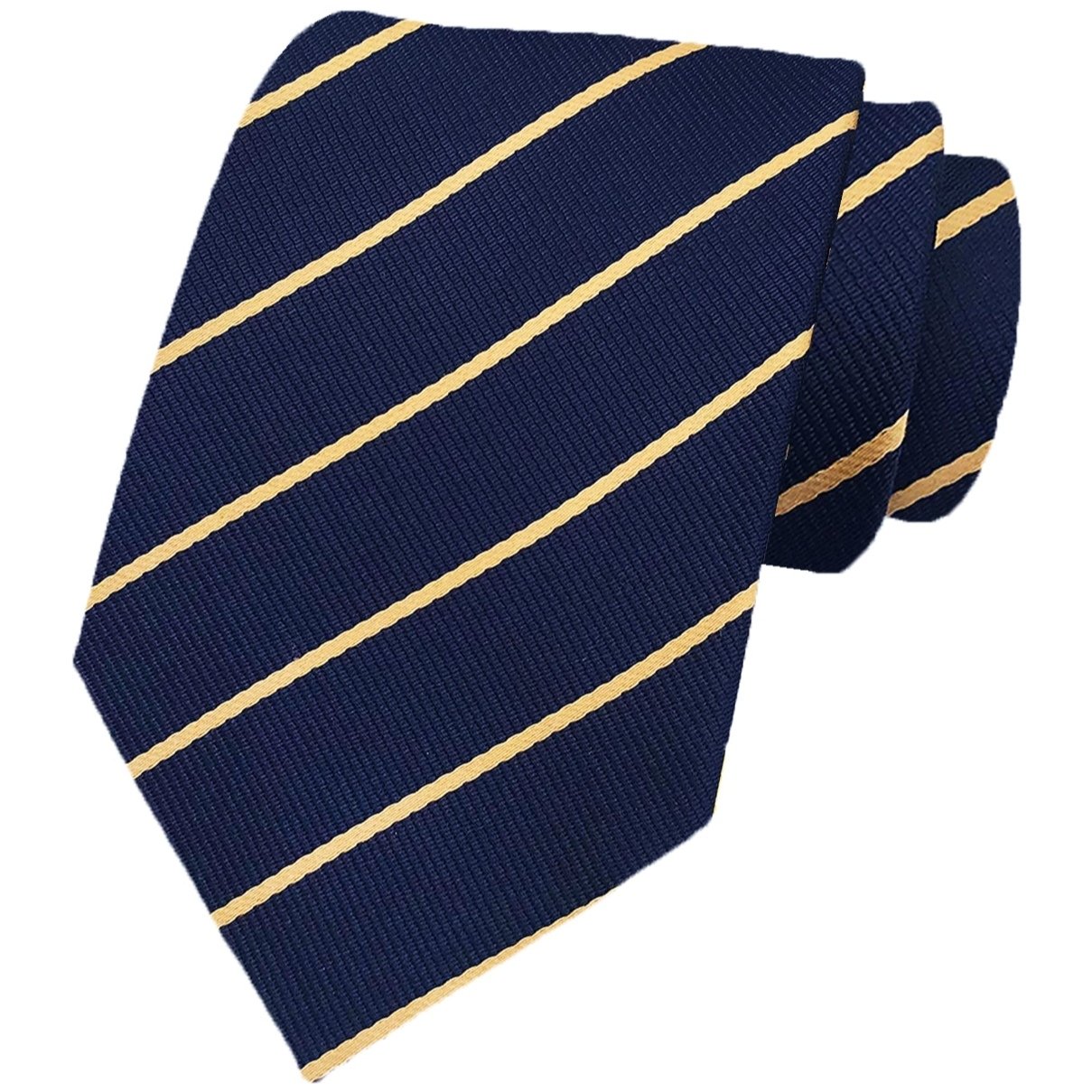 Popular 100% polyester handmade customized striped men necktie
