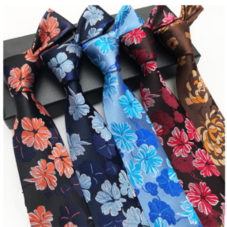 Manufacturer Drop Ship High Quality Neck Tie Fancy Floral Handmade Necktie