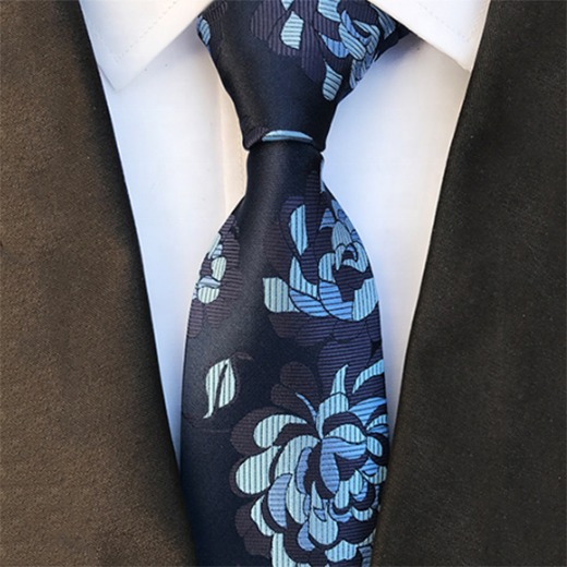 Manufacturer Drop Ship High Quality Neck Tie Fancy Floral Handmade Necktie