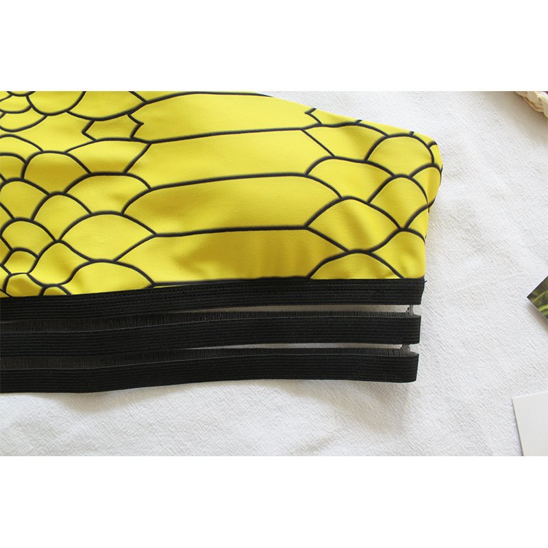 women bikini swimsuit new one-shoulder long-sleeved split swimsuit African snakeskin print fitness swimwear