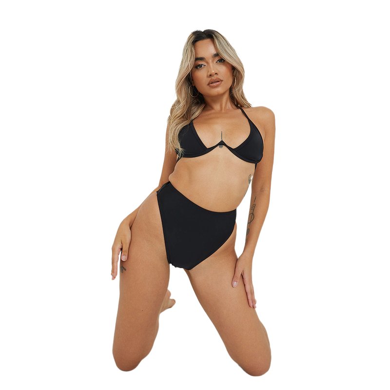 2022 New Designer Bikinis Woman Glitter Halter Neck Bathing Suits Swim Brief Bikini Women Swimwear