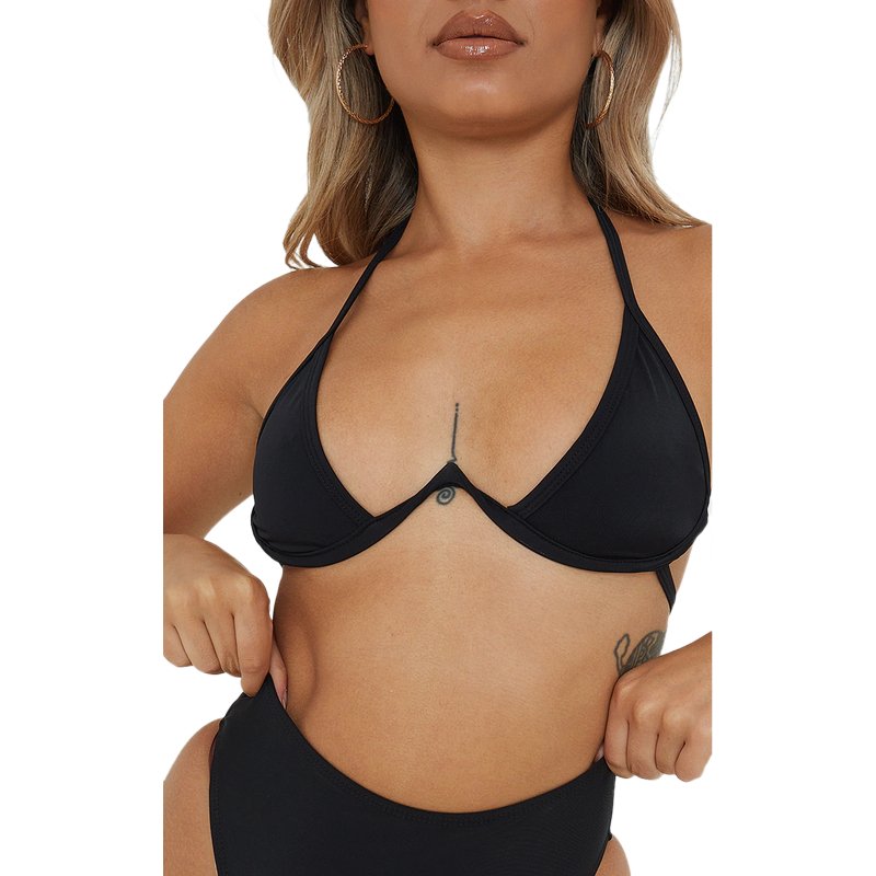 2022 New Designer Bikinis Woman Glitter Halter Neck Bathing Suits Swim Brief Bikini Women Swimwear