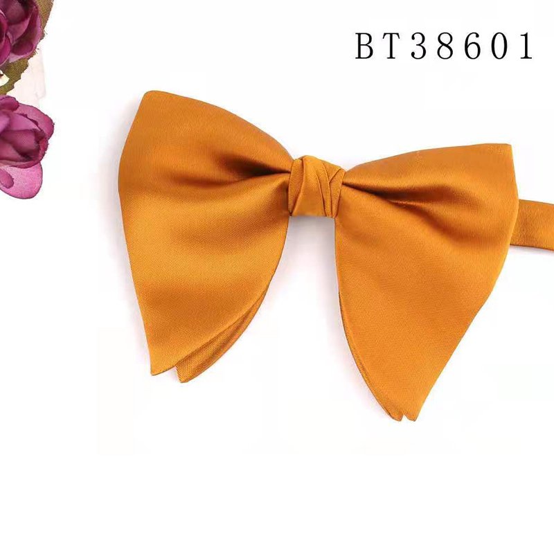 Large Bow Ties Men Tie Collar Black Butterfly Wedding Big Silk Bowtie