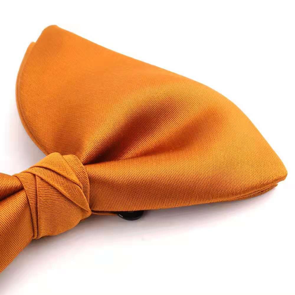Large Bow Ties Men Tie Collar Black Butterfly Wedding Big Silk Bowtie