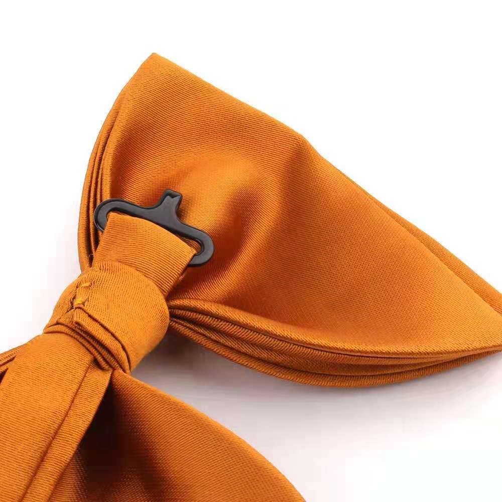 Large Bow Ties Men Tie Collar Black Butterfly Wedding Big Silk Bowtie