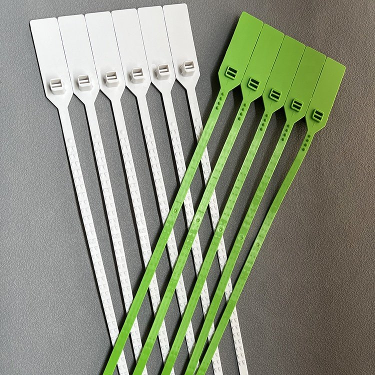 Numbered Tamper Tags Supplier Printing Logo Security Seal Big Tag Pull Tight Cable Zip Tie for Garment