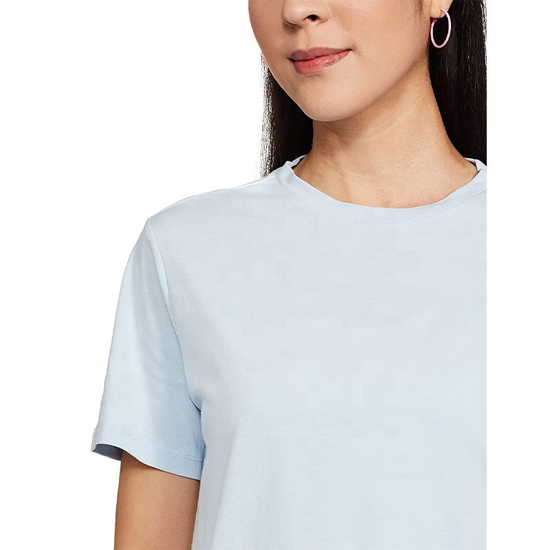 High Quality Casual Summer Fashion Women T Shirt Clothing For Women Oversize T Shirt Plain O Neck Short Sleeve T Shirt for Women