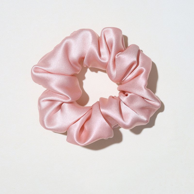 New Arrived Fashion silk hair scrunchies 19 momme 3cm custom scrunchies hair accessories elastic silk hair ties