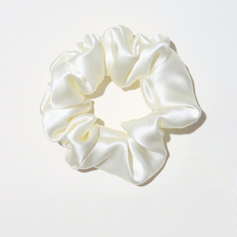 New Arrived Fashion silk hair scrunchies 19 momme 3cm custom scrunchies hair accessories elastic silk hair ties