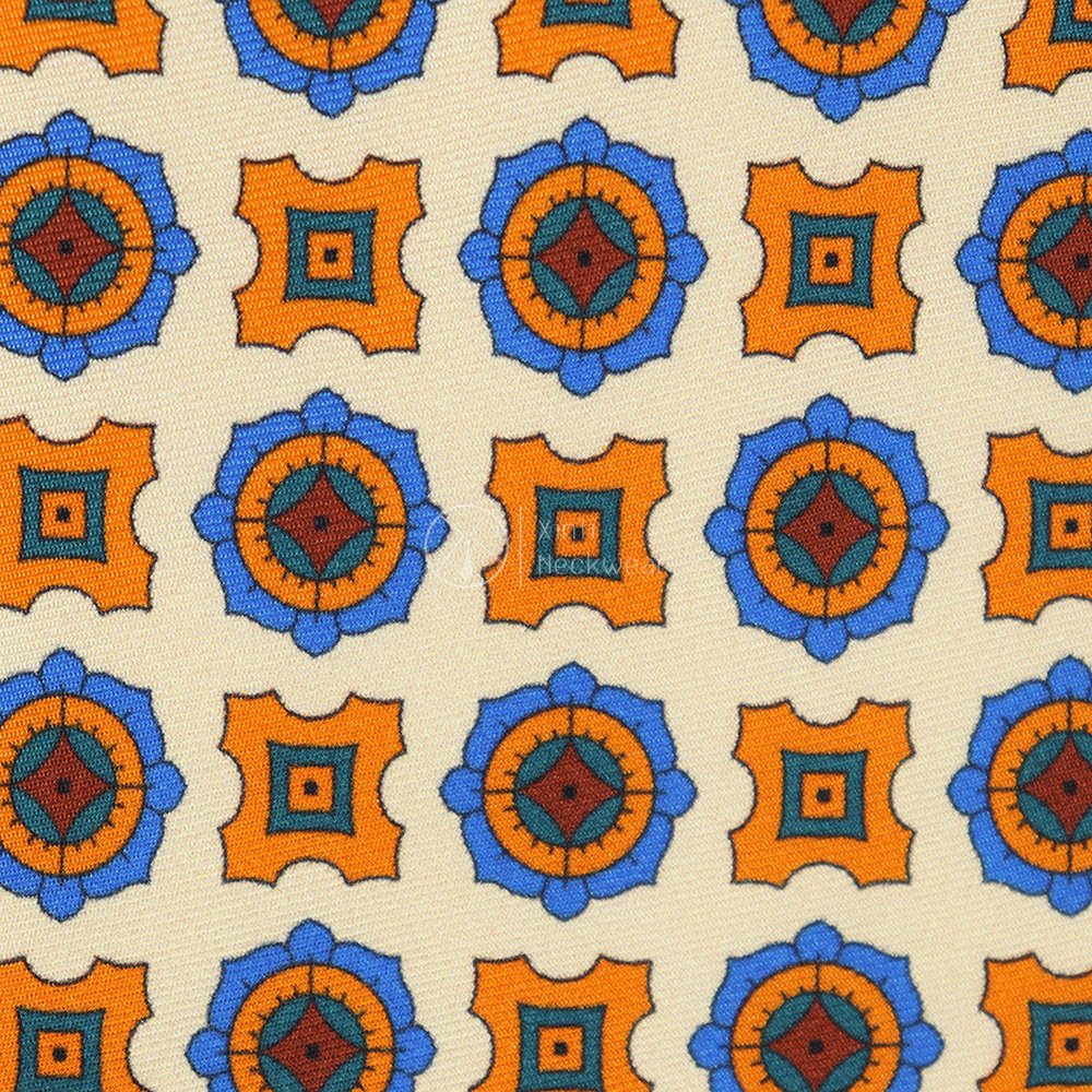 Wholesale Business 100% Silk Printed Necktie Series Custom Geometric Pattern Neck Tie 8CM for Men