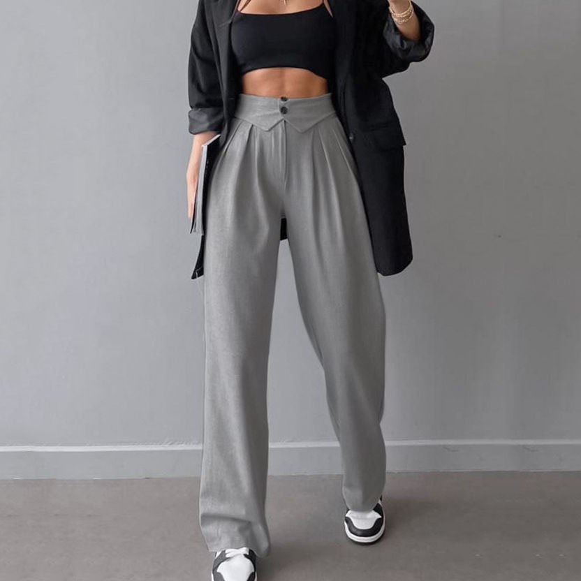 Custom Girl Drawstring Oversized Sweatpants Loose Cargo Stack Trousers , Baggy Parachute Pants for Streetwear Fashion/