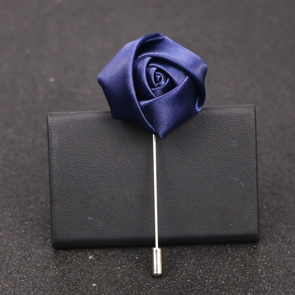 Classic men's brooch pure handmade cloth bag heart rose corsage wholesale handmade flowers