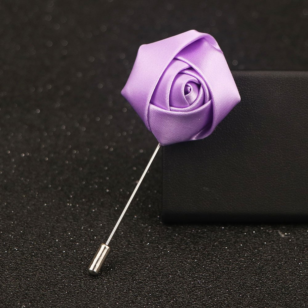 Classic men's brooch pure handmade cloth bag heart rose corsage wholesale handmade flowers