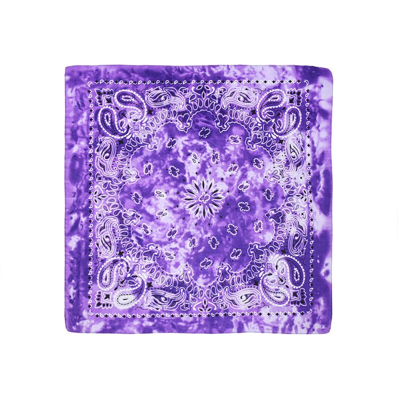 Wholesale Custom Personalized Prints Polyester Fabric Tie-Dyed Hip-Hop Street Dance Headscarf Bandana