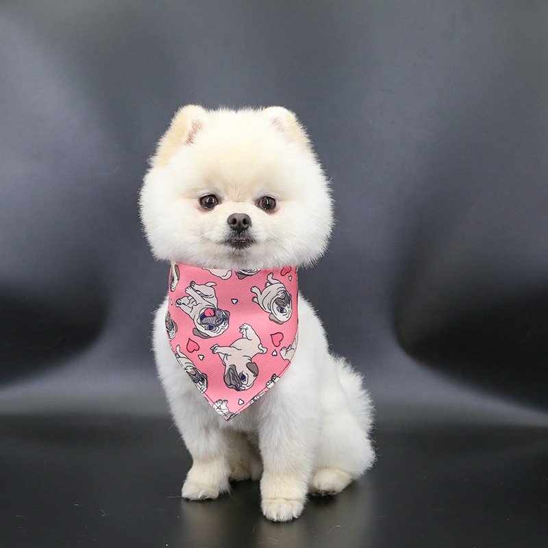 Pet Dog Neck Scarf Adjustable Pet Buckle Triangle Scarf Bandana Neckerchief For Small Cat Bandana