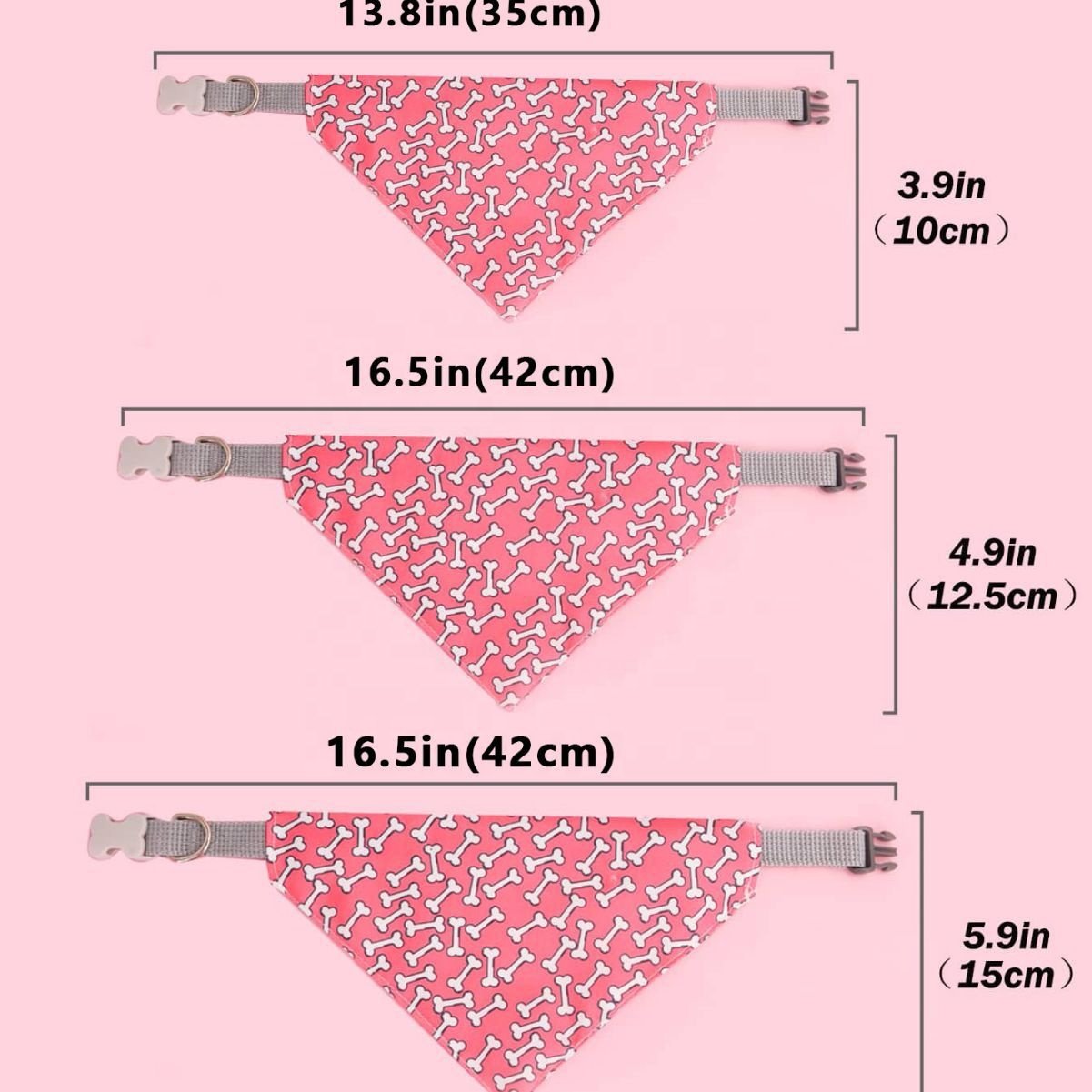 Pet Dog Neck Scarf Adjustable Pet Buckle Triangle Scarf Bandana Neckerchief For Small Cat Bandana