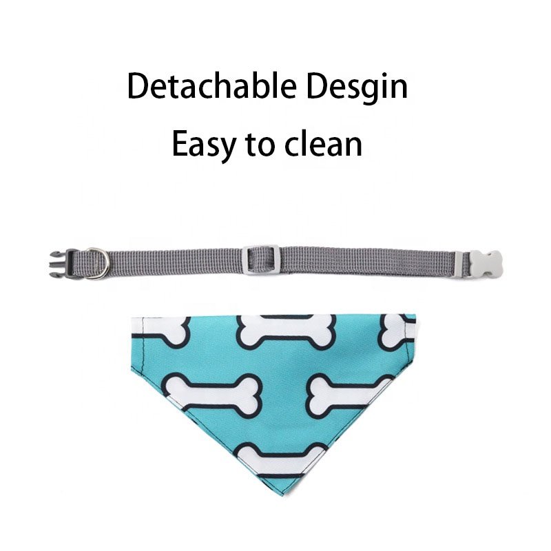 Pet Dog Neck Scarf Adjustable Pet Buckle Triangle Scarf Bandana Neckerchief For Small Cat Bandana