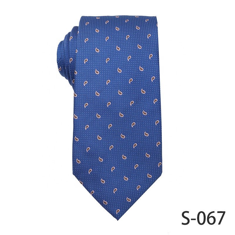 Wholesale Fashionable New Designs Royal Blue High Quality 100% Polyester Ties For Men Made In China Cheap Price
