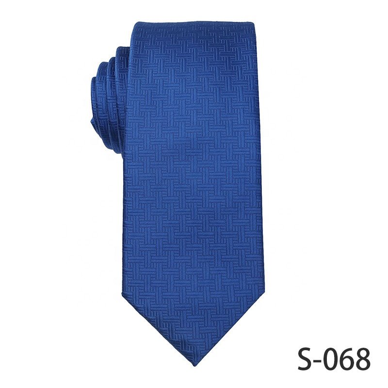 Wholesale Fashionable New Designs Royal Blue High Quality 100% Polyester Ties For Men Made In China Cheap Price