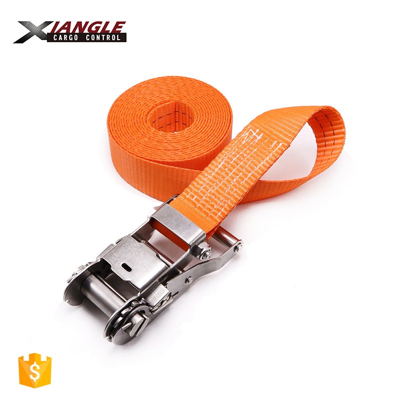 Heavy Duty 1.5'' 38mm 2000kgs Stainless Steel Rachet Buckle Cargo Lashing Belt Transport Strap Endless Ratchet Tie Down Straps