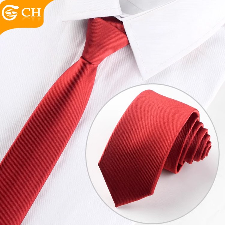 Chinese Old Brand Designer Latest Polyester Woven Colorful Neckties Fashion Solid Custom Navy Woven Gift Set Tie