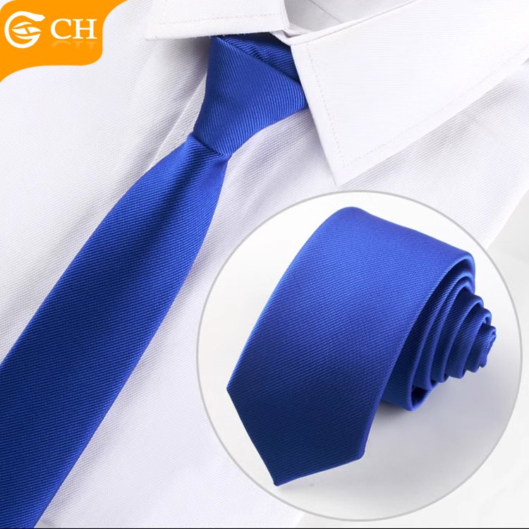 Chinese Old Brand Designer Latest Polyester Woven Colorful Neckties Fashion Solid Custom Navy Woven Gift Set Tie