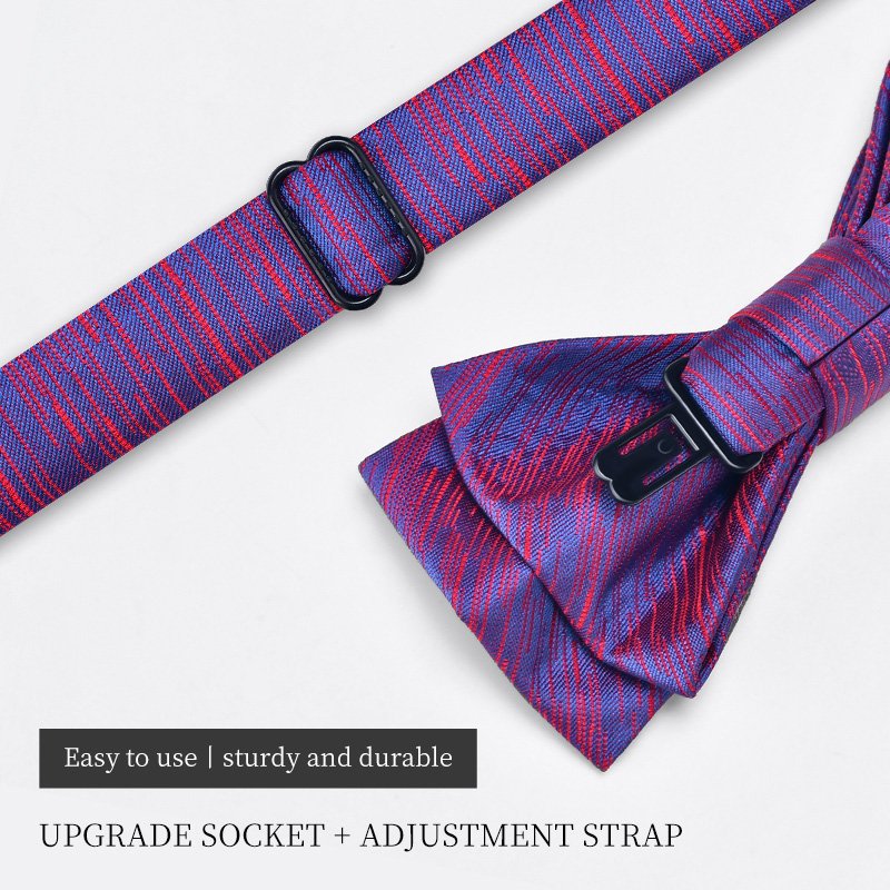 Wholesale Fashion Men Customized Logo Men Pre-tied Bow Ties For Wedding Suit