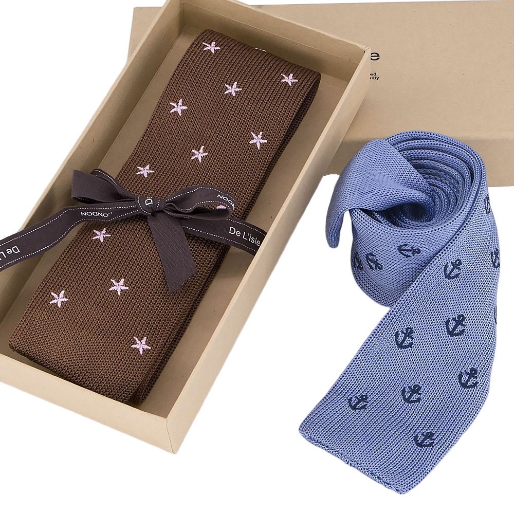 2024 Hot Selling Newest Popular Business Knitted Ties High Quality OEM Service Custom Logo Polyester Handmade Neck Ties For Men