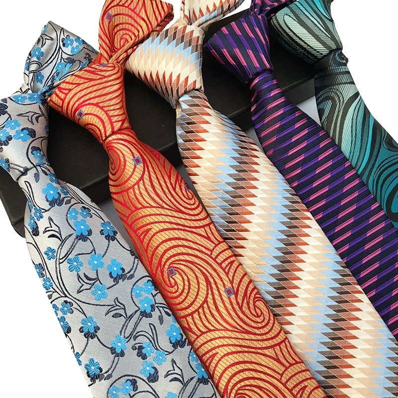High-end design microfiber vintage cravatte in polyester luxury neckties corbata por mayoreo ties for men paisley