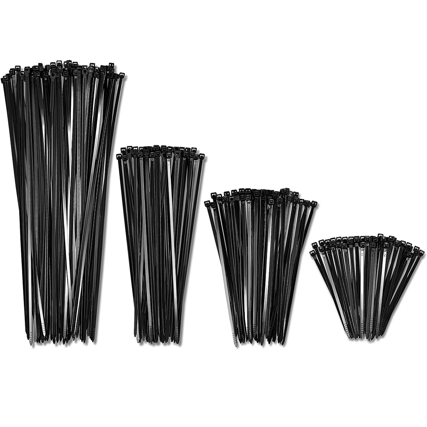 Durable Using Various 13*540mm Black white Multi Color Zip Self Locking Nylon Cable Ties factory