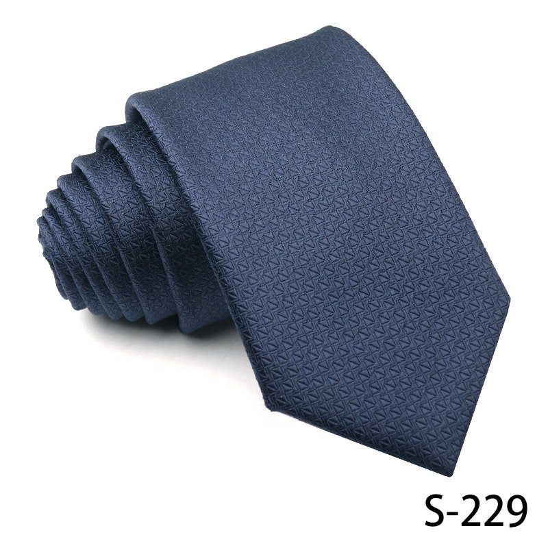 Wholesale Zhejiang Factory 100% Polyester Dot Necktie Navy Blue Business Ties For Men Hot Sale From Zhejiang