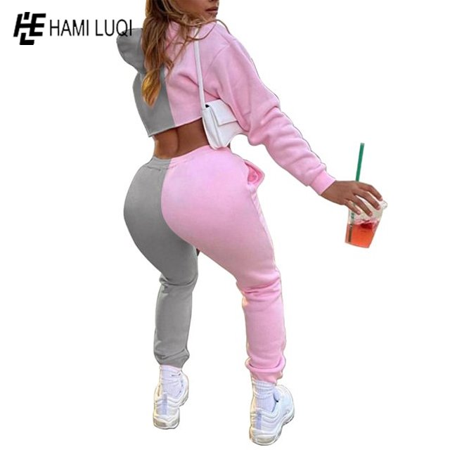 Custom Women's Two Piece Tracksuit Pullover Sweatshirt Jogger Pants Sweatsuit Workout Set Jogging Suits Women's Sets