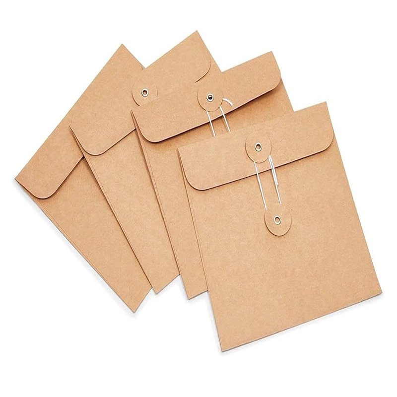 small seed envelope paper custom red coin envelope button string