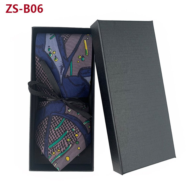 Super Soft Silk Polyester Necktie For Men Business Meeting Formal 7cm Slim Fashion Paisley Printing Tie