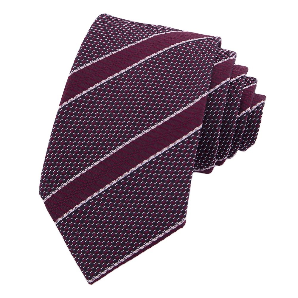RunLin Factory Custom Luxury Woven Jacquard Premium Handmade Business Formal Men Woven Silk Ties